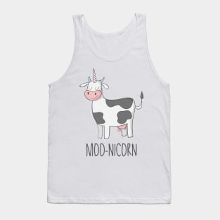 Moo-nicorn- Funny Cow Gift Tank Top